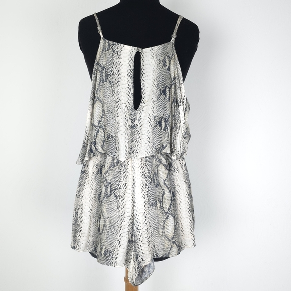 Lavender Brown Animal Print Playsuit XS - Picture 2 of 13